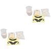 FOMIYES 2pcs Professional Nose Hair Removal Wax Kit Solid Wax Beans and Measuring Cup Quick and Painless Waxing Strips for Men and Women for Safe Use view 1