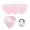 FERCAISH 4Pcs Diy Face Mask Mixing Bowl, Microwavable Silicone Facial Mud Bowl Cosmetic Beauty Tool for Home Salon view 1