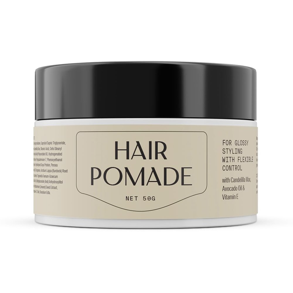Arata Hair Pomade (50 GM) | Infused With With Shea Butter, Avocado Oil & Vitamin E | For Glossy Styling With Flexible Control