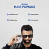 Arata Hair Pomade (50 GM) | Infused With With Shea Butter, Avocado Oil & Vitamin E | For Glossy Styling With Flexible Control view 2