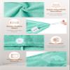 Hicober Microfiber Hair Turbans (3 Pack), Drying Hair Wrap Towels for Curly Women, Anti-Frizz (Green, Purple, Grey) view 3