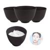 FERCAISH 4Pcs Diy Face Mask Mixing Bowl, Microwavable Silicone Facial Mud Bowl Cosmetic Beauty Tool for Home Salon(Black) view 1