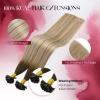 Vivien 22 Inch U Tip Hair Extensions Human Hair Balayage Blonde U Tip Keratin Hair Extensions Chocolate Brown with Golden Blonde to Blonde Utip Hair Extensions 50g/50s view 3