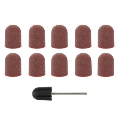 FOMIYES Nail Drill Sanding 10pcs Manicure Tool with Wear-Resistant and Heat Resistance