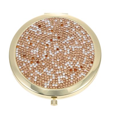 Beavorty Stylish Compact Mirror Dual-Sided Design Portable Makeup Accessory for Travel and Daily Use Lightweight Handheld Cosmetic Mirror Elegant and Finish