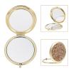 Beavorty Stylish Compact Mirror Dual-Sided Design Portable Makeup Accessory for Travel and Daily Use Lightweight Handheld Cosmetic Mirror Elegant and Finish view 3