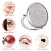 Beavorty Portable Decorative Rhinestone Makeup Mirror Double-Sided Compact Folding Design for Travel Handbag Essential Women view 2