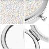Beavorty Portable Decorative Rhinestone Makeup Mirror Double-Sided Compact Folding Design for Travel Handbag Essential Women view 3