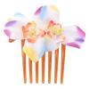 Beaupretty Artificial Pearl Plumeria Hair Comb Bridal Headpiece for Women Wedding Hair Clips for Brides view 1