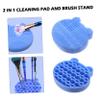 Beavorty Silicone Makeup Brush and Storage Holder Kit Portable Brush Scrubber for Efficient Cleaning and Organized Makeup Storage for Home and Travel Use view 3