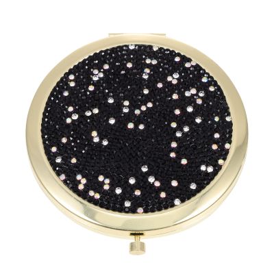 Beavorty Stylish Compact Makeup Mirror Dual-Sided Portable Handheld Cosmetic Mirror Chic Design for Home Office Travel Women and Makeup Artists