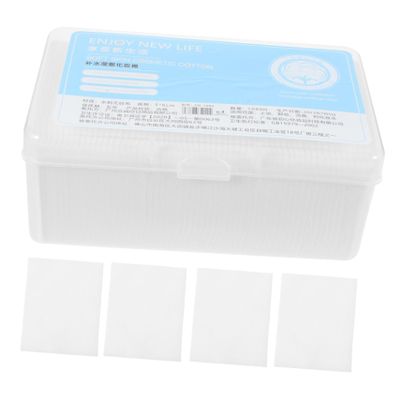Beavorty 1080pcs Non-Woven Fabric Makeup Removing Pads Lightweight Facial Pads for Toner Lotion Application for Face Nail Polish Removal Random Style