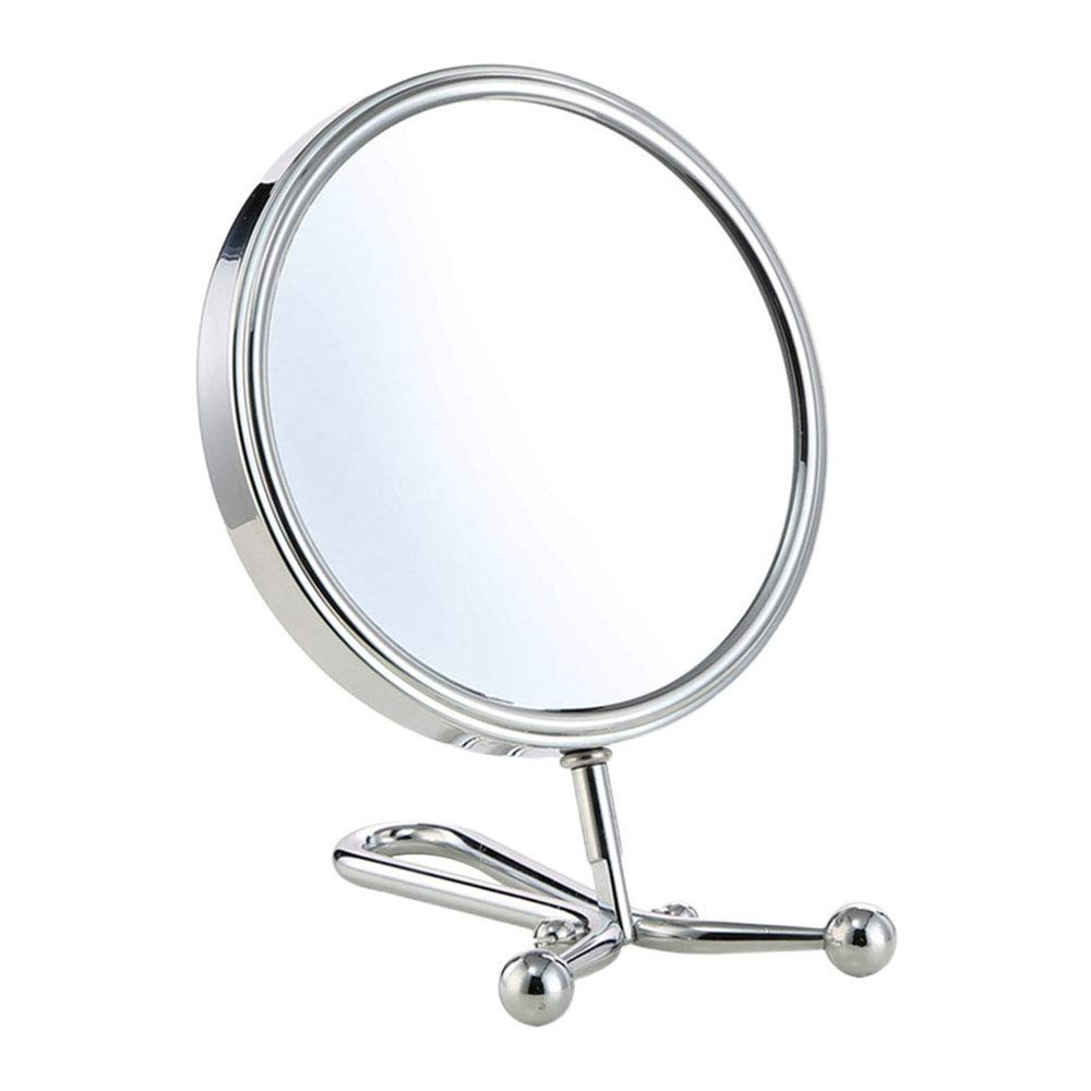 Beavorty Desktop Mirror Round Mirror with Stand Mini s Double Sided Adjustable Makeup Mini Vanity Makeup Vanity Portable Double Pocket