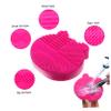 Beavorty Portable Makeup Brush Cleaning Scrubber Mat Drying Rack and Storage Holder Silicone Brush Pad for Easy Makeup Removal and Organized Storage for Beauty Enthusiasts view 2