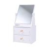 Beavorty Multifunctional Makeup Vanity Mirror Storage Box Portable Tabletop Design for Organized Cosmetics and Easy to Maintain for Dresser and Bathroom Use view 1