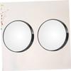 2PCS 8.8CM 10X Magnifying Glass Mirror Wall Small Round Compact Makeup Mirror Pocket Cosmetic Mirror Magnification Bathroom Makeup Tool with 2 Suction Cups for Women and Girls view 4