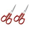Beavorty 2pcs Multifunctional Stainless Steel Makeup Scissors Eyebrow Trimmer Facial Hair Scissors Lightweight and Beauty Tool for Eyebrow Beard and Eyelash Grooming view 1