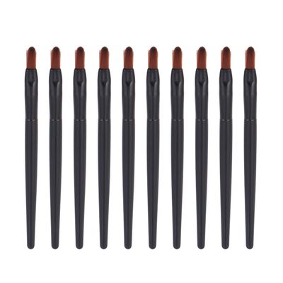 Beavorty 50pcs Portable Disposable Lip Gloss Applicator Brushes Multi-function Makeup Tool for Lipstick Lip Gloss and More Black Plastic for Home and Travel Use