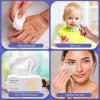 3Pack Disposabel Face Cloths for Washing,Thicker Disposable Face Towel Soft Dry Wipe Facial Tissue Soft Cotton Cloths Towelettes for Cleaning Office Travel Makeup Remove view 4