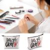 BLUPARK Crawfish Makeup Bag Crawfish Lover Gift Let's Get Cray Cosmetic Bag Mardi Gras Gift (Let's Get Cray) view 4