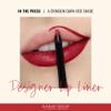 Runway Rogue Designer Liner Lip Pencil, Matte Crimson Dark-Red Lip Liner Pencil and Lip Liner Sharpener, In the Press view 2