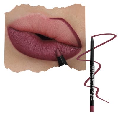 Runway Rogue Designer Liner Lip Pencil, Matte Muted Plum Lip Liner Pencil and Lip Liner Sharpener, Start the Show