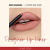 Runway Rogue Designer Liner Lip Pencil, Matte Spiced-Nude Lip Liner Pencil and Lip Liner Sharpener, Nude Awakening' view 2