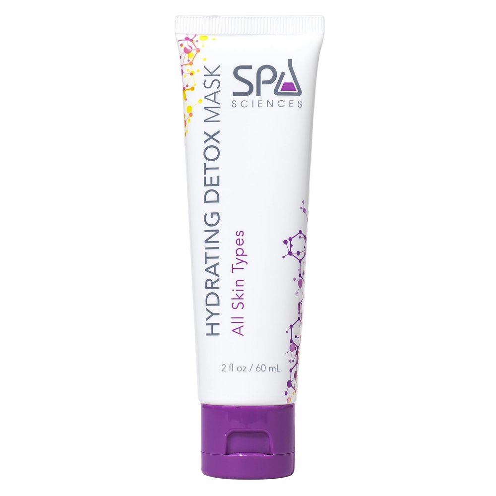 SPA SCIENCES - Hydrating Detox Mask - Made in the USA - Purifying Facial Mask - With Natural Clay Blend & Seaweed Extract - Detoxify, Soften, Repair - Vegan - For All Skin Types - 2.5oz