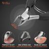 TIP2TOES 10 Pcs Ingrown Toenail Clippers for Seniors Thick Toenails- Heavy Duty Podiatrist Toe Nail Cutter for Men, Professional, and Adults- Easy Grip Handle Stainless Steel Sharp Curved Grooming Kit view 3