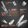 TIP2TOES 10 Pcs Ingrown Toenail Clippers for Seniors Thick Toenails- Heavy Duty Podiatrist Toe Nail Cutter for Men, Professional, and Adults- Easy Grip Handle Stainless Steel Sharp Curved Grooming Kit view 4