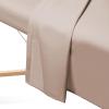 Saloniture 3-Piece Microfiber Massage Table Sheet Set - Premium Facial Bed Cover - Includes Flat and Fitted Sheets with Face Cradle Cover - Sand Brown view 4