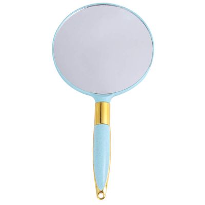 Beavorty Round Vintage Makeup Mirror Handheld Cosmetic Accessory for Women Green Compact High Definition Design for Travel and Daily Use