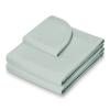 Saloniture 3-Piece Microfiber Massage Table Sheet Set - Premium Facial Bed Cover - Includes Flat and Fitted Sheets with Face Cradle Cover - Seafoam Green view 2