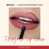 Runway Rogue Designer Liner Lip Pencil, Matte Muted Raspberry Lip Liner Pencil and Lip Liner Sharpener, Open Call view 2