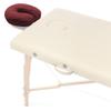 Saloniture 4-Pack Premium Microfiber Face Cradle Covers - Ultra Soft Fitted Massage Table Cradle Cover - Burgundy view 3