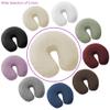 Saloniture 4-Pack Premium Microfiber Face Cradle Covers - Ultra Soft Fitted Massage Table Cradle Cover - Burgundy view 4