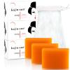 Kojie San Skin Brightening Soap  The Original Kojic Acid, Dark Spot Remover Bar Soap with Coconut & Tea Tree Oil  100g x 3 Bars with Net view 1