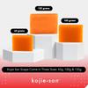 Kojie San Skin Brightening Soap  The Original Kojic Acid, Dark Spot Remover Bar Soap with Coconut & Tea Tree Oil  100g x 3 Bars with Net view 2