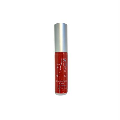 Su-Skin Luscious Lips Lip Plumper Gloss Tinted Red Sheer