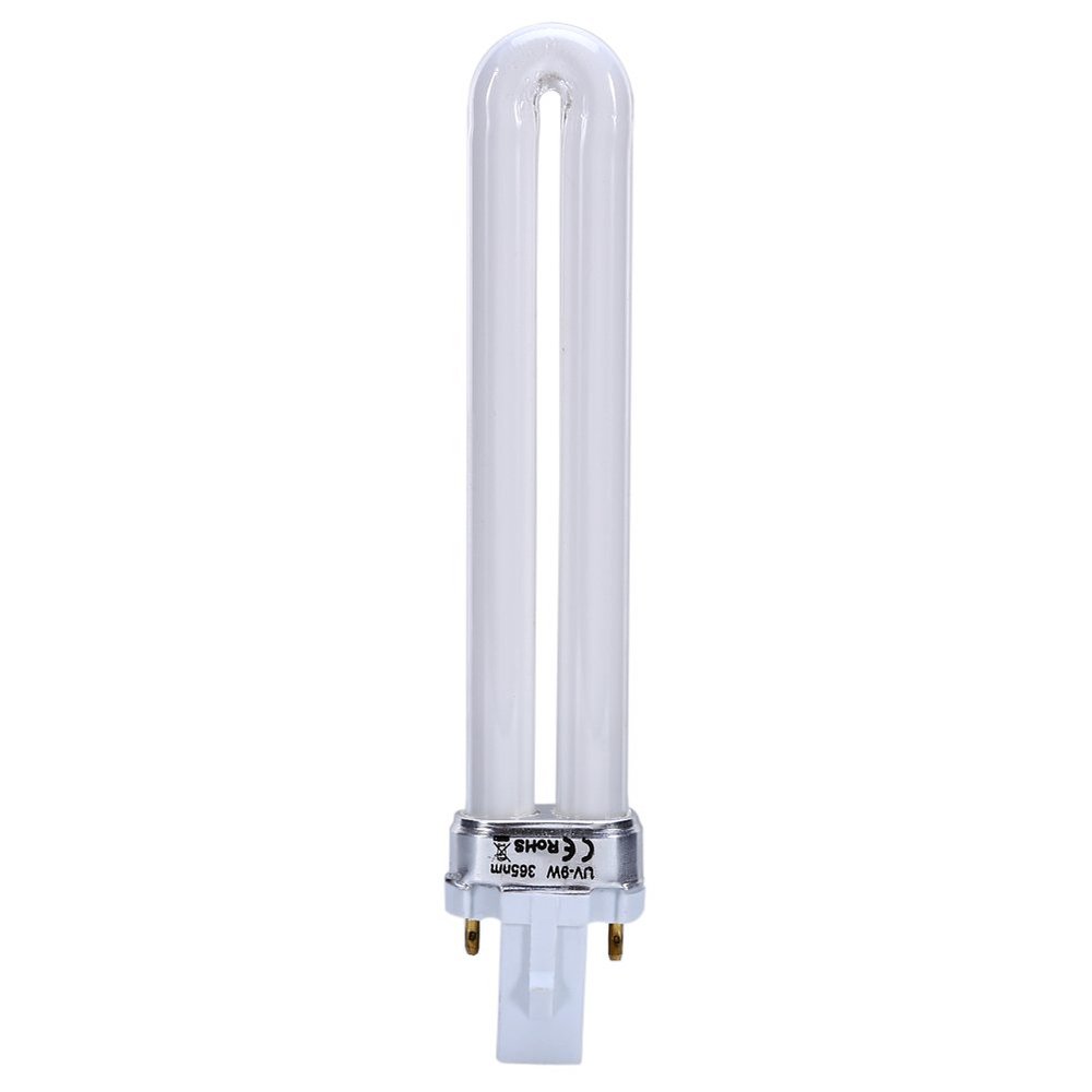 ZJchao Nail Light Bulbs, 9W Replacement UV Lamp Tube for Nail Art Dryer, Lamp Tube Dual Light Source UV Nail Dryer Lamp Curing Lamp