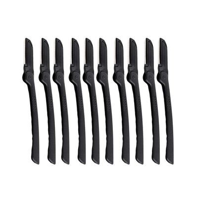 Beavorty 10pcs Eyebrow Folding Eyebrow Trimmer for Shaping Grooming Makeup Lightweight for Travel and Home Use