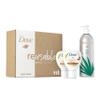 Dove Body Wash Aluminum Reusable Bottle and Concentrate Refill (2x) Starter Kit for Instantly Soft Skin Shea and Warm Vanilla for Skin Care and Lasting Nourishment 4oz (makes 16oz) view 1