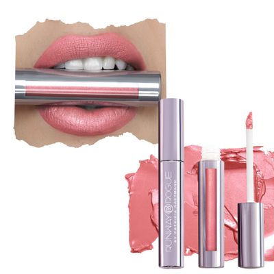Runway Rogue Silk Glam Liquid Lipstick, Long Wear Frosted Pink-Lemonade Lipstick, Call Sheet