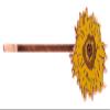 Great Flowers of Art 3 Hair Pins Set - van Gogh Sunflower, O'Keeffe White Flower, and Monet Water Lily view 2