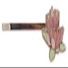 Great Flowers of Art 3 Hair Pins Set - van Gogh Sunflower, O'Keeffe White Flower, and Monet Water Lily view 4