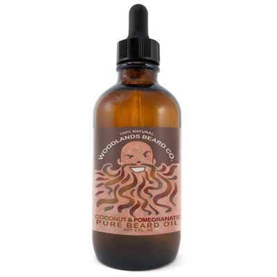 Coconut and Pomegranate Pure Beard Oil (4oz)