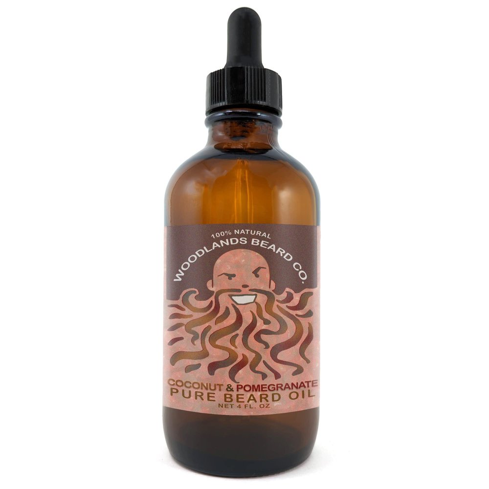Coconut and Pomegranate Pure Beard Oil (4oz)