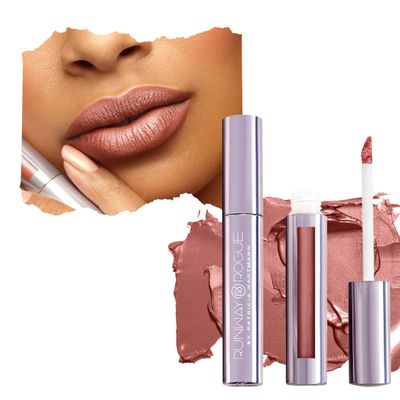 Runway Rogue Silk Glam Liquid Lipstick, Long Wear Frosted Maple Brown Sugar Lipstick, Sex Symbol