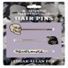 Edgar Allan Poe 3 Hair Pins Set - Skull, Raven, and Nevermore view 1