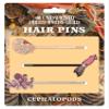 Cephalopods 3 Hair Pins Set - Nautilus, Squid, and Octopus view 1